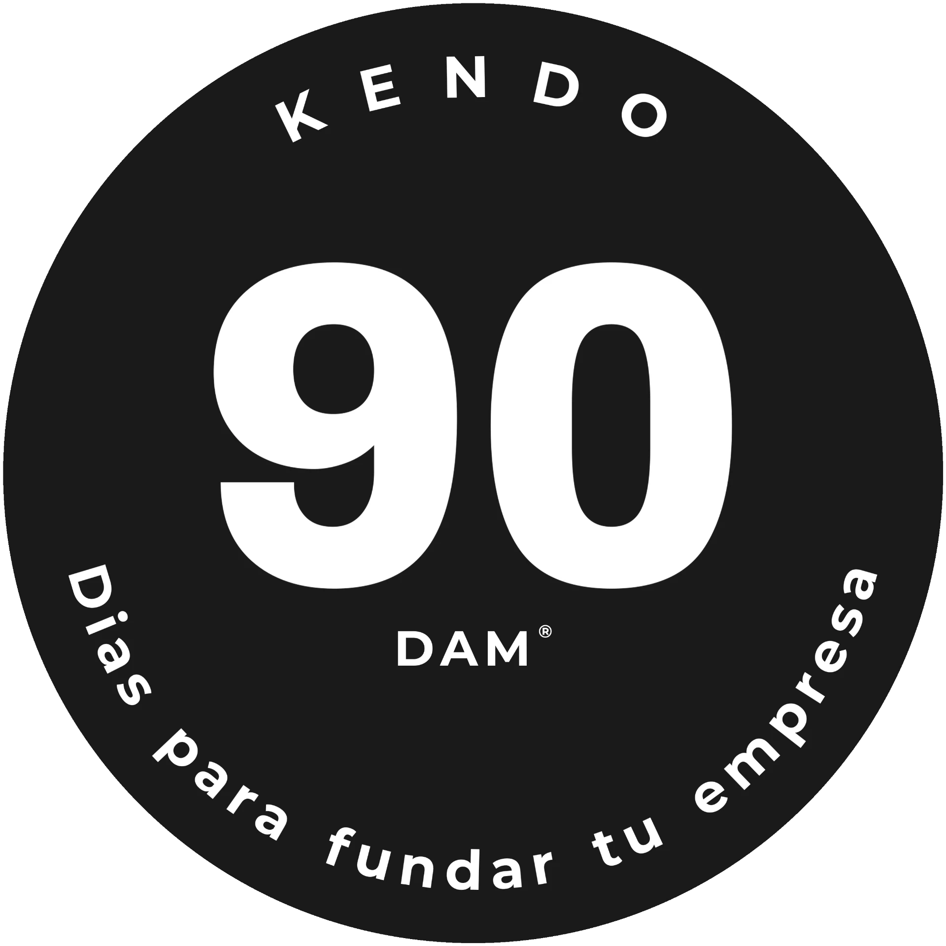 Sello 90DAM — 90 días para fundar tu empresa