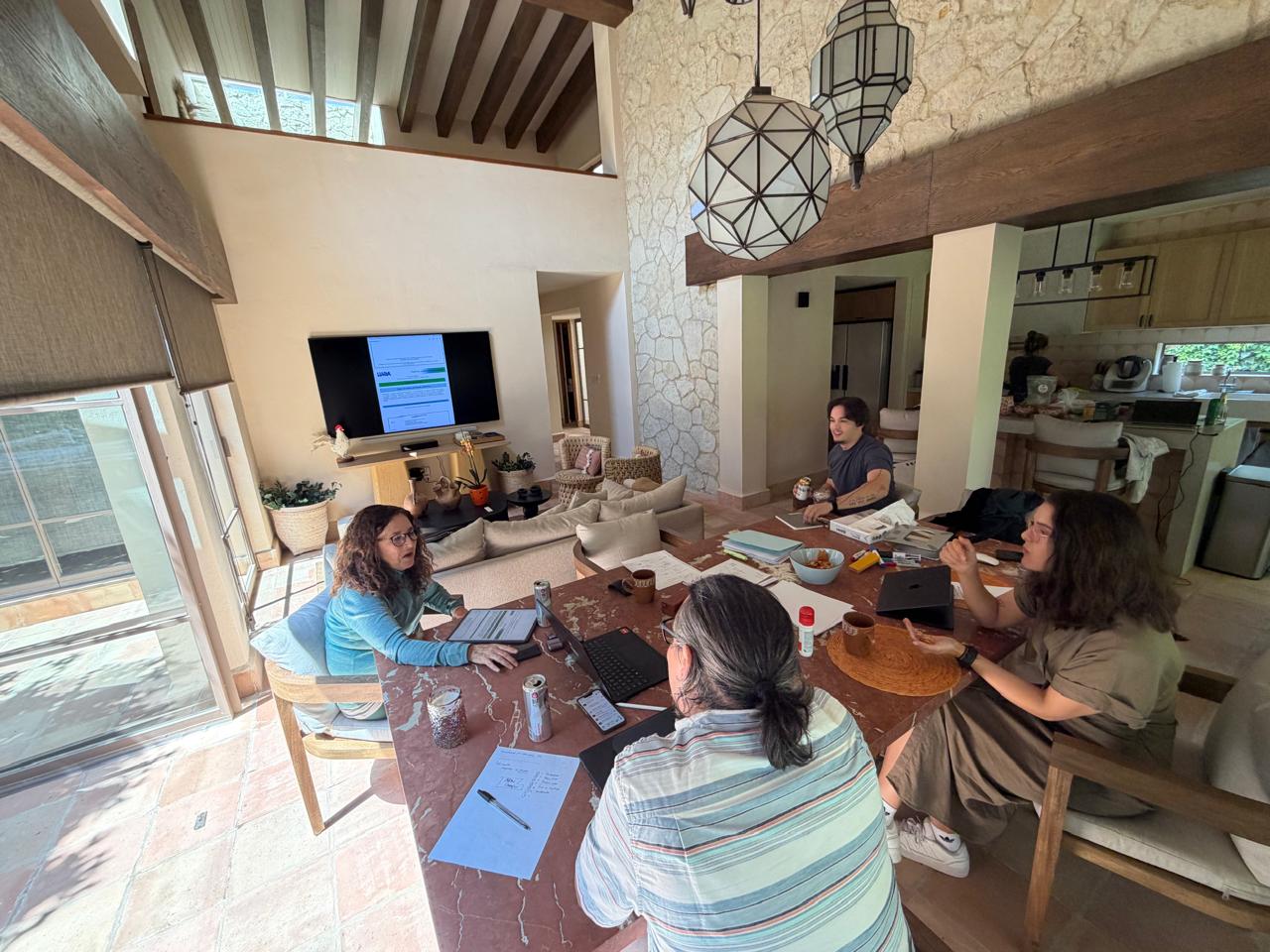 Junta en casa